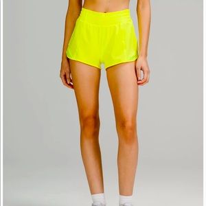 Lululemon Hotty Hot High Rise Shorts 2.5” Yellow 4